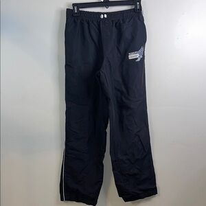 Childrens Place Black Sweatpants with White Piping cotton lined #35